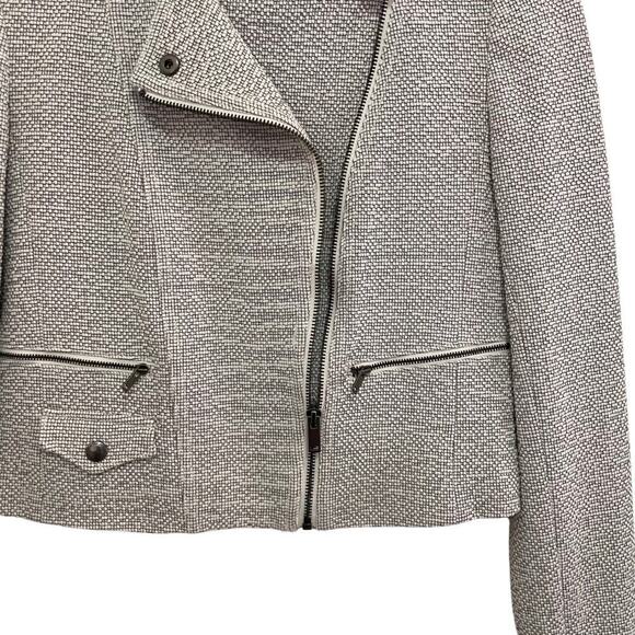Banana Republic Textured Moto Jacket NWT Size 4 | $165 Retail - Picture 2 of 12